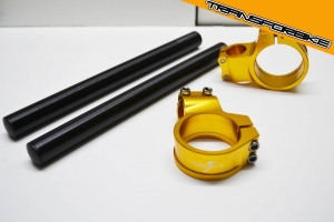 MOTO GUZZI CALIFORNIA Demi Guidon 50 mm PROMO DG PROMO 50 MM OR TUBE NOIR MOTO GUZZI CALIFORNIA Demi Guidon 50 mm PROMO DG PROMO 50 MM OR TUBE NOIR