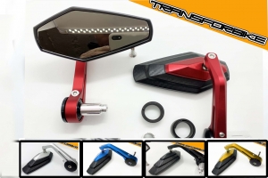 BMW K1300 R 2009 - 2014 Rétros MeXX Rétros MeXX Rouge