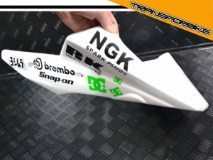 KAWASAKI Z1000 2007-2009 Sabot RAGE SABOT RAGE Z WHITE GREEN KAWASAKI Z1000 2007-2009 Sabot RAGE SABOT RAGE Z WHITE GREEN